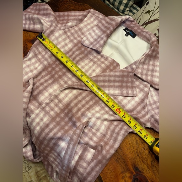 Alice Blue Pink Plaid Trench Coat - Picture 7 of 7